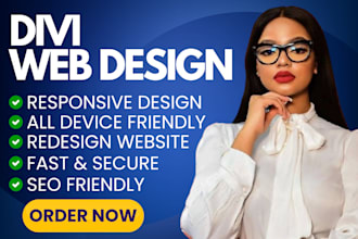 build divi wordpress website divi website design or redesign with divi theme