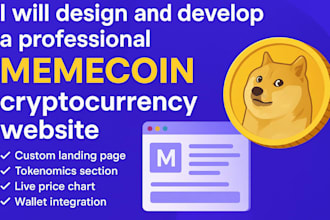 create memecoin website crypto token website