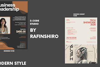 make business flyer summit flyer or agency flyer for your business