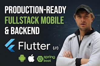 build a fullstack flutter app with a secure spring boot backend
