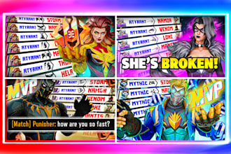 design eye catching marvel rivals thumbnail