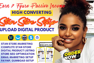 setup stan store digital product, stan store marketing, payhip, gumroad store