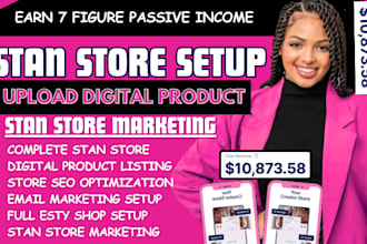 setup stan store digital product, stan store marketing, payhip, beacon ai