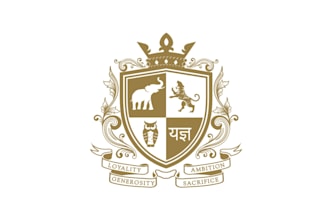 design a royal coat of arms, crest, or heraldry logo