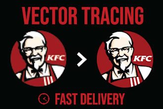 do manual vector tracing and sketch to vetor
