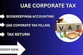 uae vat corporate tax filing, uae corporate tax, bookkeeping, tax return