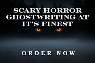 ghostwrite or rewrite your gripping horror story