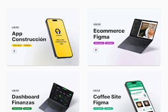 do UX UI design website and mobile apps