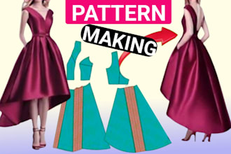 create custom fancy sewing pattern for your clothing brand