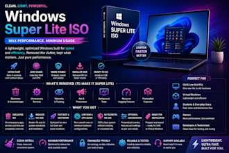 customize windows 10 11 image, lite iso for low end machines