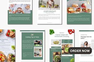 do cookbook design, cookbook formatting,for cookbook recipe as cookbook writer