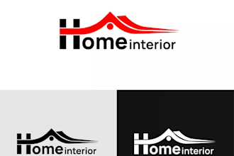 design a modern and elegant interior design company logo