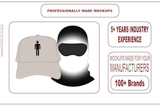 design custom streetwear mockups for caps beanies and other headwear