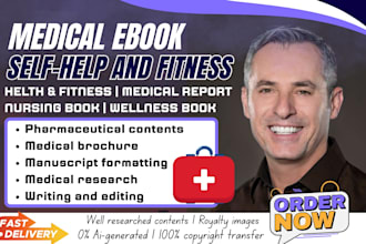 ghostwrite your medical ebook, health and fitness, wellness, ghost book writer