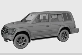 3d car modeling, 3d truck model, 3d vehicle model, rc car stl for 3d printing