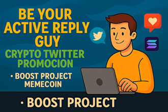 crypto twitter promotion active reply guy boost project memecoin x marketing