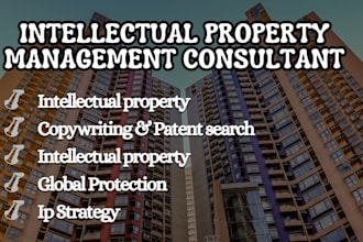 your intellectual property management consultant for trademark, and copyright