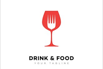 design a professional food and drinks logo