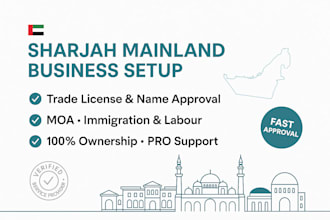 start your sharjah mainland company in 1 day best business setup in uae