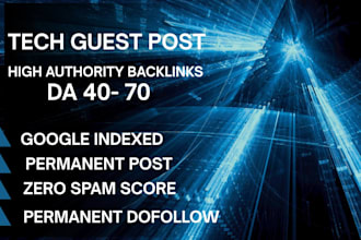 do tech guest post with authority backlinks