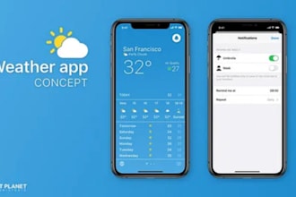 develop weather app, forecast app, weather detect, climate app, ai climate app