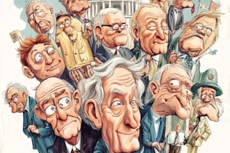 make a political cartoon art