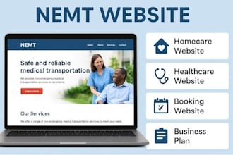 design a professional nemt, healthcare, and booking website