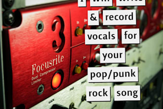 write and record vocals for your pop punk rock song