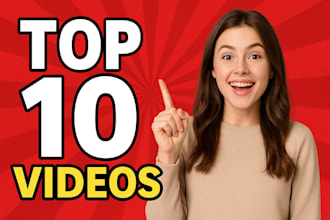 create engaging top 10 videos for youtube channel