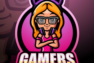 design a professional and bold gamer logo for your brand