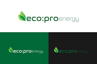 design a modern and eco friendly logo for your brand