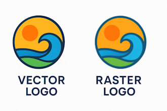 professionally redraw, recreate and vectorize your logo