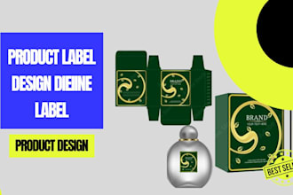 create any product packaging design, dieline, die cut dieline label for ur brand