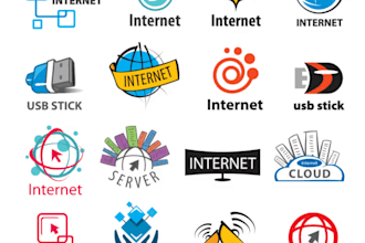 design a modern and professional internet logo