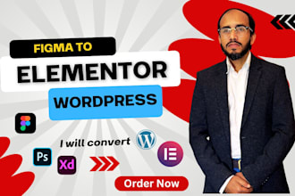 convert figma to elementor figma to wordpress design as an elementor expert