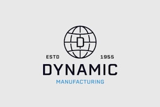 design a professional manufacturing logo for your company