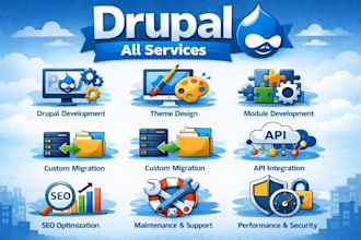 develop drupal website or fix and update, modules and themes