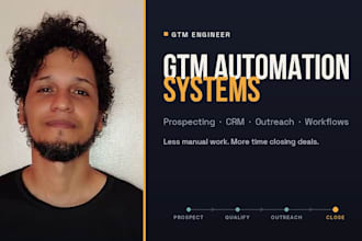 build GTM automations with apollo, linkedin, CRM and more