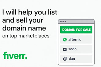help you list and sell your domain name on top marketplaces