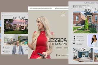 design professional real estate instagram posts, listings