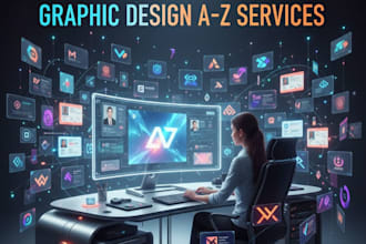 create a unique and eye catching  designs of your brand