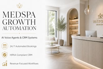 build gohighlevel ai voice agents  medspa CRM automation for leads and booking
