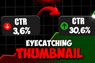 create click worthy youtube thumbnails with high CTR