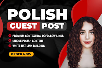build 5 premium dofollow polish guest post backlinks for local SEO