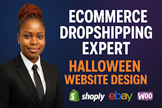build halloween dropshipping store halloween website christmas website design