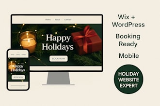 design a high converting holiday wix booking website