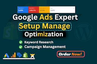 setup and manage google PPC ads and performance max campaign as a SEM specialist