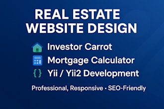 design  investor carrot real estate website mortgage calculator website yii yii2