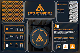design custom logo, branding kit, brand identity style guides or brand book