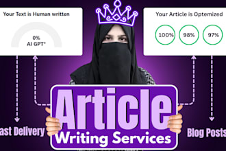 provide SEO focused, powerful and magnetic content writing services